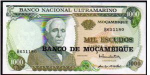 1000 Escudos
Pk 119

(Ovpt 1976) Banknote