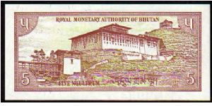 Banknote from Bhutan