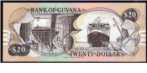 Banknote from Guyana