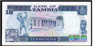 Banknote from Zambia