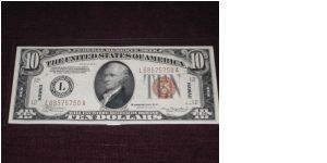 1934 A $10 Hawaii silver certificate (FR 2302) Banknote