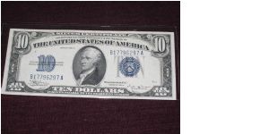 1934 B $10 silver certificate, gem (FR 1703) Banknote