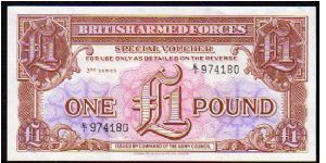 1 Pound
Pk M29

(British Armed Forces) Banknote
