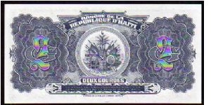 Banknote from Haiti