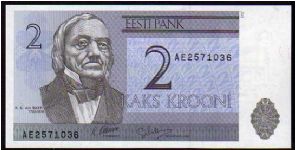 2 Krooni
Pk 70a Banknote