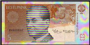 5 Krooni
Pk 71a Banknote