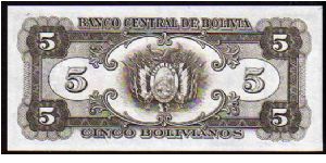 Banknote from Bolivia