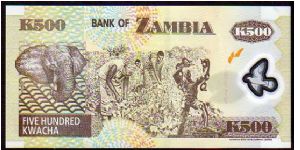 Banknote from Zambia