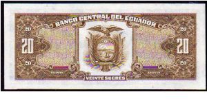 Banknote from Ecuador