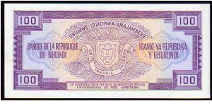 Banknote from Burundi