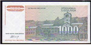 Banknote from Yugoslavia