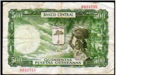 Banknote from Equatorial Guinea