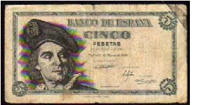 5 Pesetas
Pk 136a Banknote