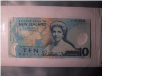 New Zealand 10 Dollar bill in Uncirculated condition Banknote