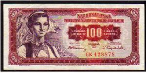 100 Dinara

Pk 69 Banknote