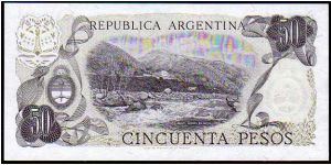 Banknote from Argentina