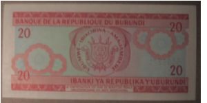 Banknote from Burundi