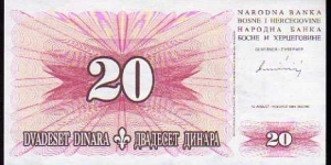 20 Dinara__
Pk 42 Banknote