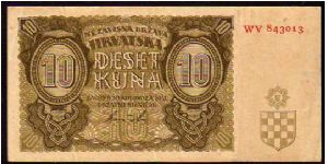 10 Kuna
Pk 5 Banknote