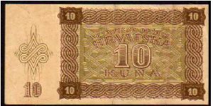 Banknote from Croatia