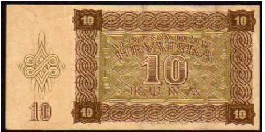 Banknote from Croatia