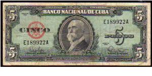 5 Pesos
Pk 92a Banknote