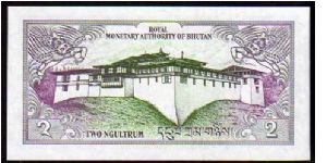 Banknote from Bhutan