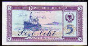 Banknote from Albania