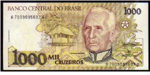 1000 Cruzeiros__
Pk 231 b__signatures: Marcílio Marques Moreira & Francisco Roberto André Gros Banknote