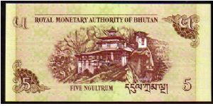 Banknote from Bhutan