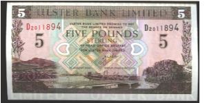 Northern Ireland

Similar to #326 331 335

Brown on multicolour underprint.

Watermark: Bank name repeated.

Signature: Wilson Banknote