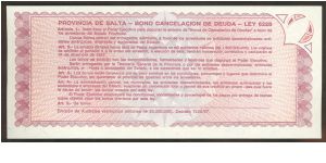 Banknote from Argentina