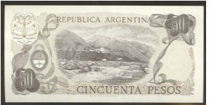 Banknote from Argentina