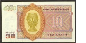 Banknote from Myanmar