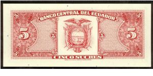 Banknote from Ecuador