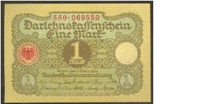 Germany 1 Mark 1920 P58. Banknote