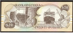 Banknote from Guyana