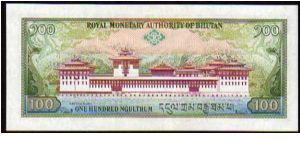 Banknote from Bhutan