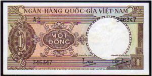 (Vietnam - South)

1 Dong
Pk 15a Banknote