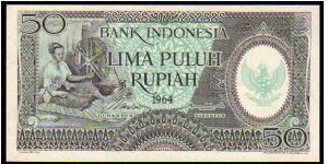 50 Rupiah
Pk 96 Banknote