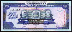 25 Gourdes
Pk 266 Banknote