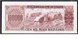 Banknote from Bolivia