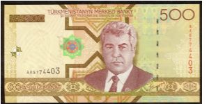 Turkmanistan 500 Manat 2005. Banknote