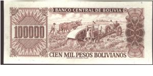 Banknote from Bolivia