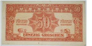 50 groshen 
allied ocupation
wavy lines wmk Banknote