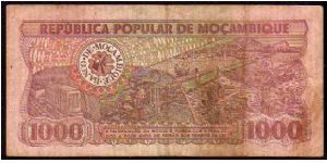 Banknote from Mozambique