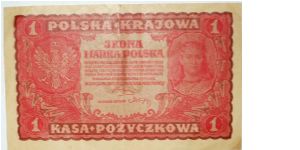 1 marka 1919 poland Banknote