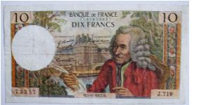 10 francs 1970 Banknote