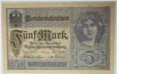 5 mark 8 digits series Banknote