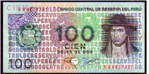 100 Soles de Oro
Pk 114 Banknote